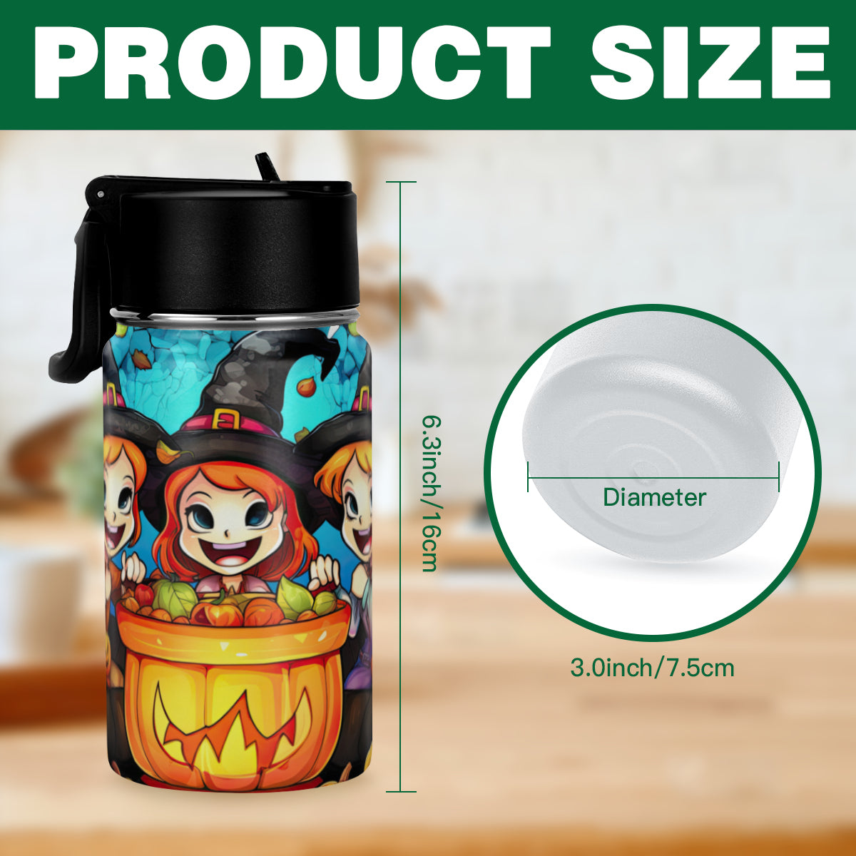 Kids Halloween Themed 12oz Tumbler - Kim’s Signature Beauty & Accessories