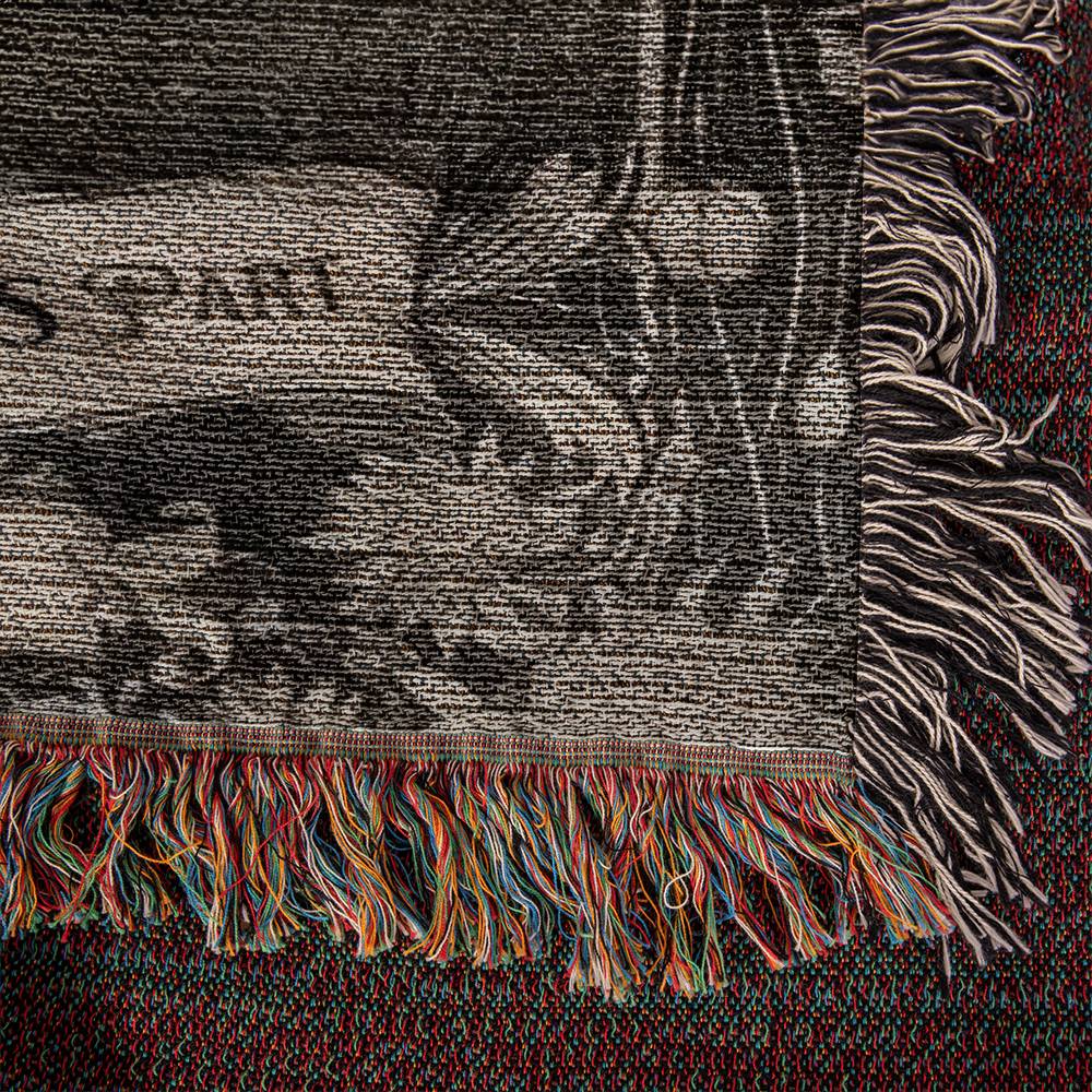 Personalized Ghost Couple “Til Death Do Us Part” Woven Blanket - Kim’s Signature Beauty & Accessories (Store description)