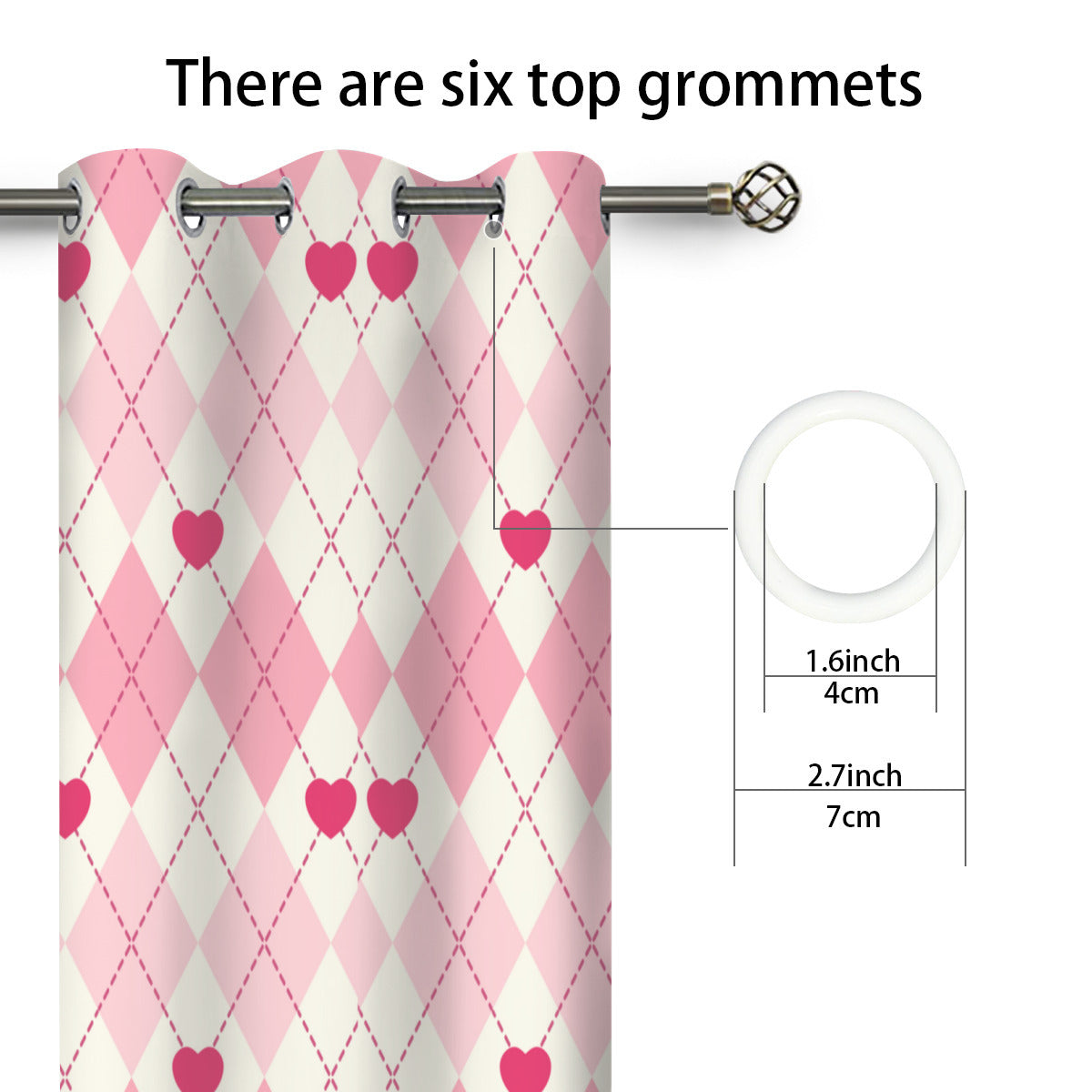 Pink Heart Curtains - Kim’s Signature Beauty & Accessories