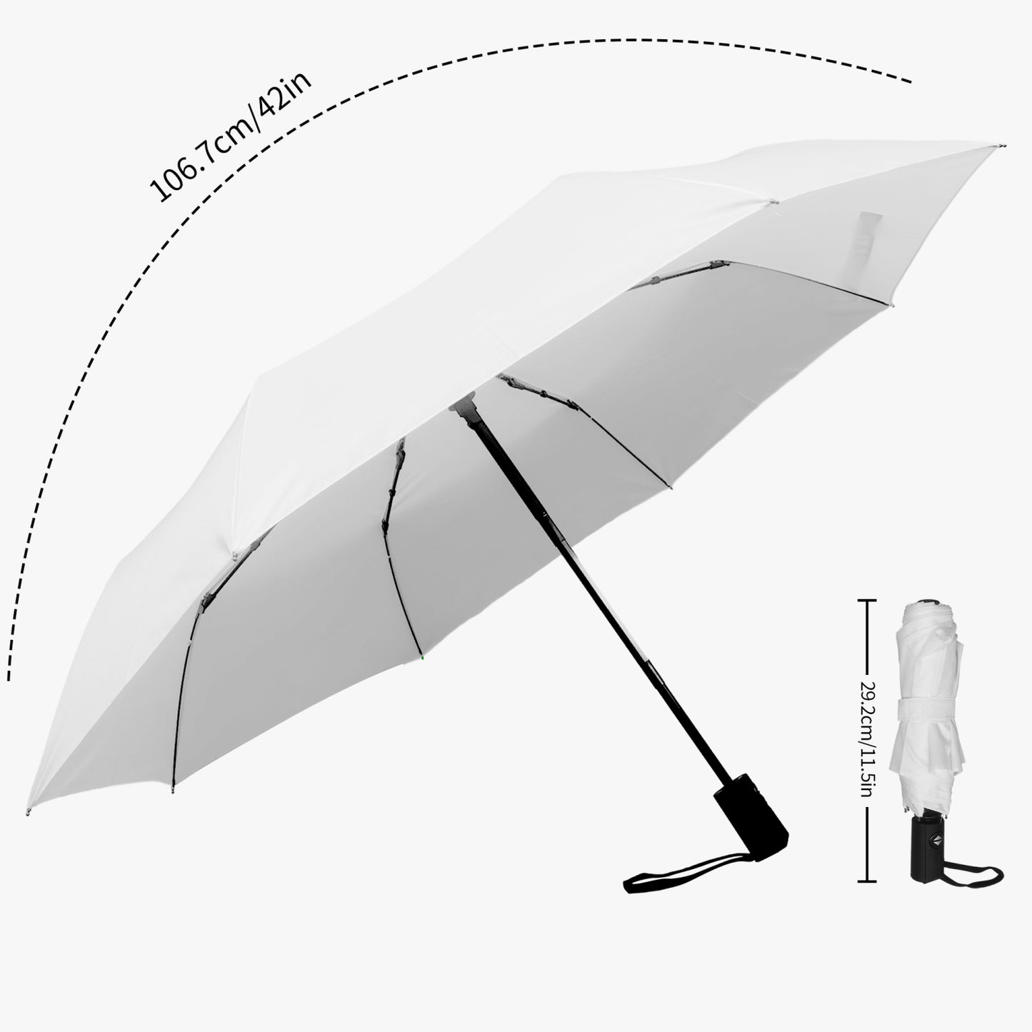 Sunflower Striped Travel Umbrella – Auto Open/Close - Kim’s Signature Beauty & Accessories (Store description)