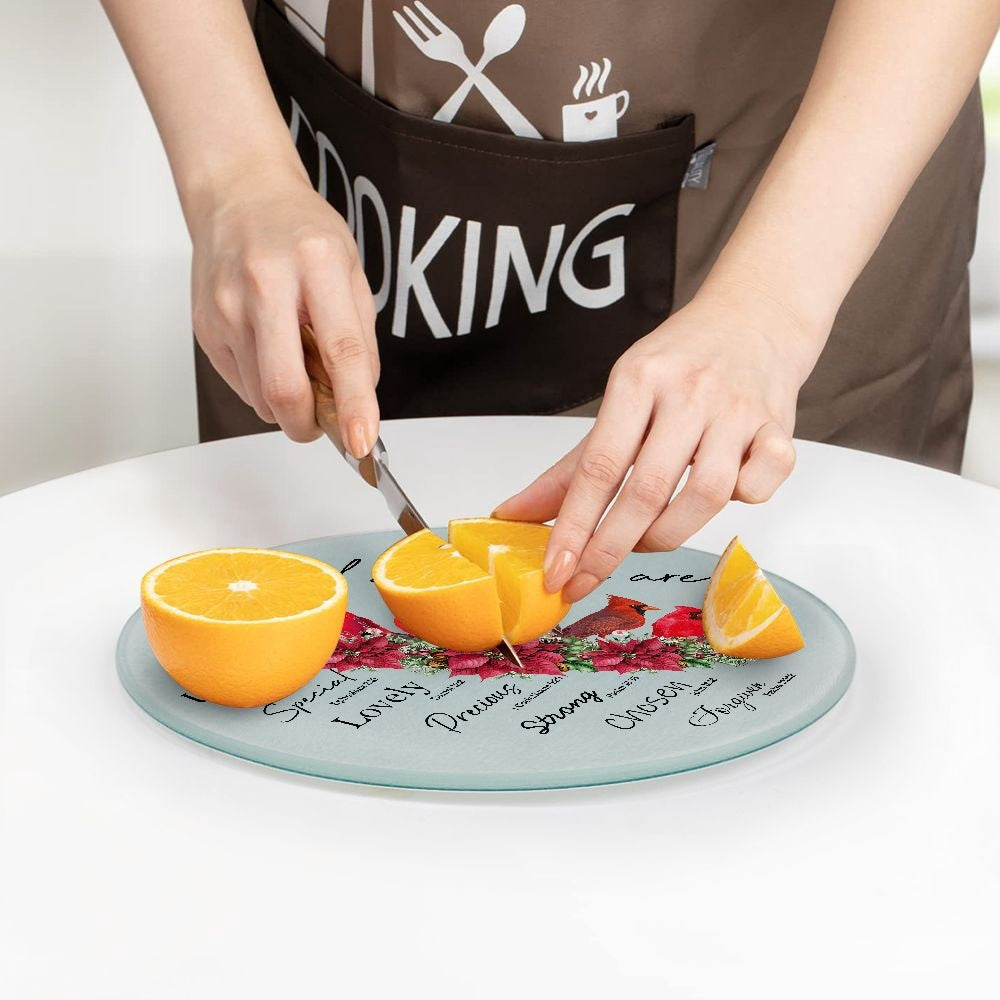 God says you are..| Tempered Glass Cutting Board - Kim’s Signature Beauty & Accessories (Store description)