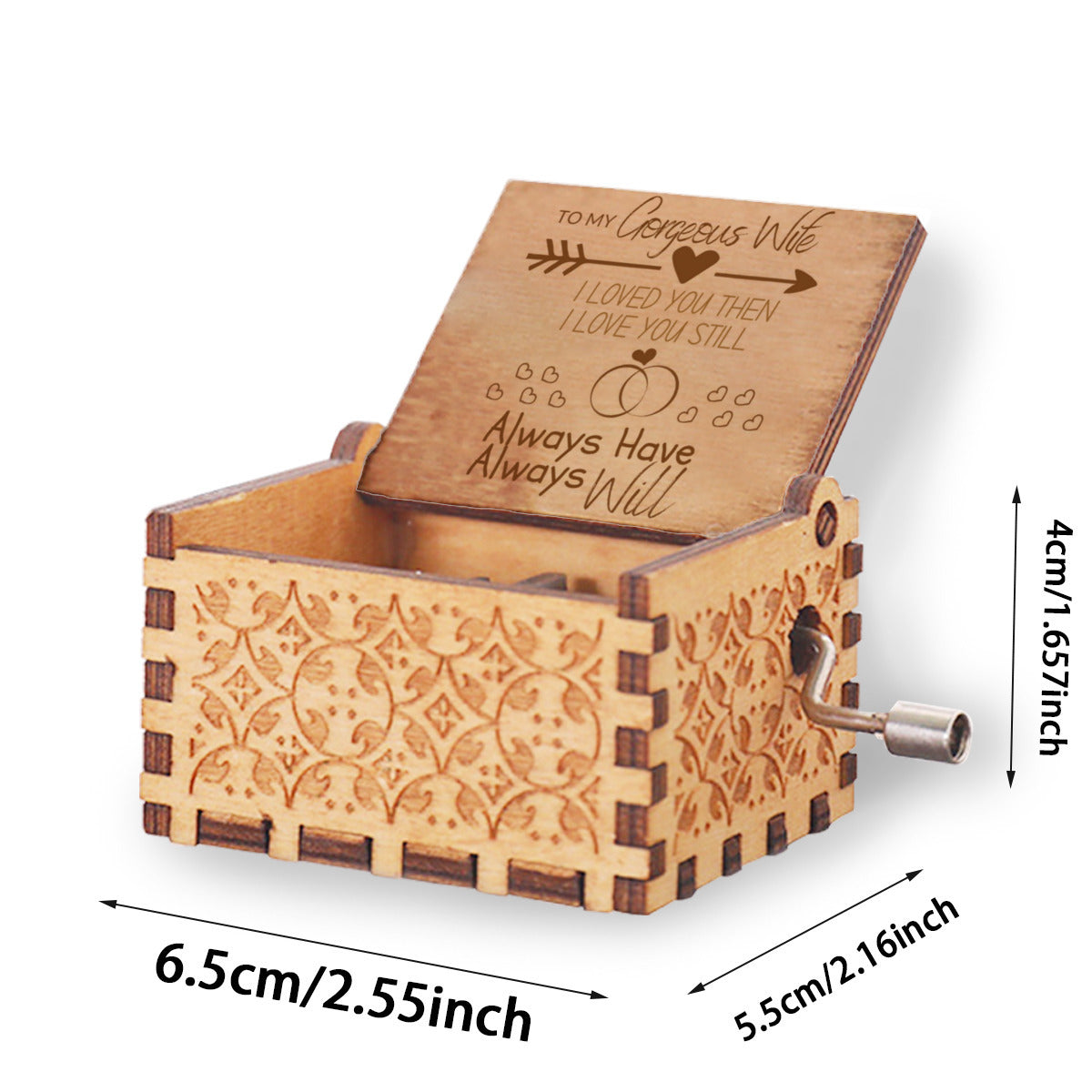 To My Georgous Wife Message Music Box - Kim’s Signature Beauty & Accessories (Store description)