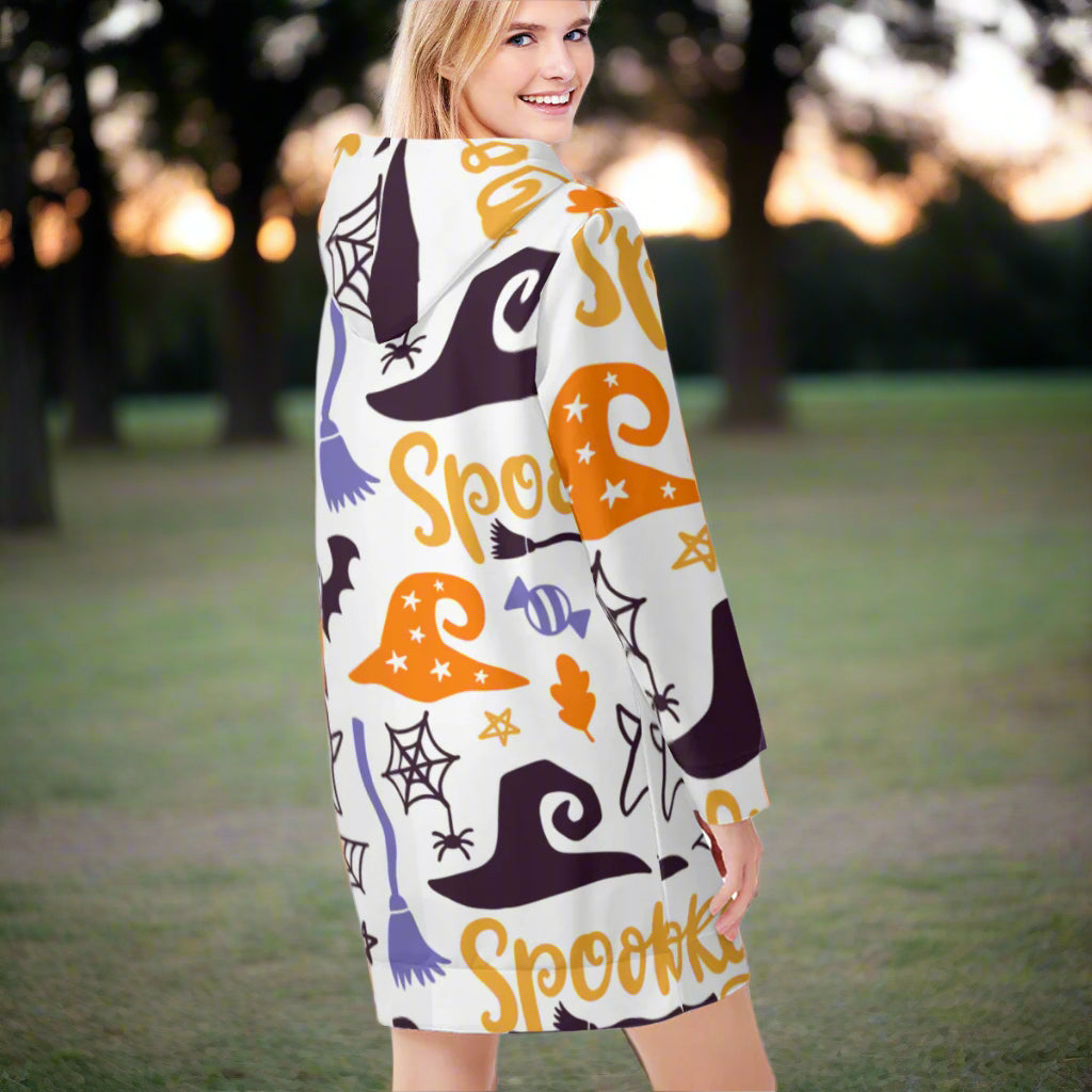 Spooky Fun Hoodie Dress – Halloween Edition - Kim’s Signature Beauty & Accessories (Store description)