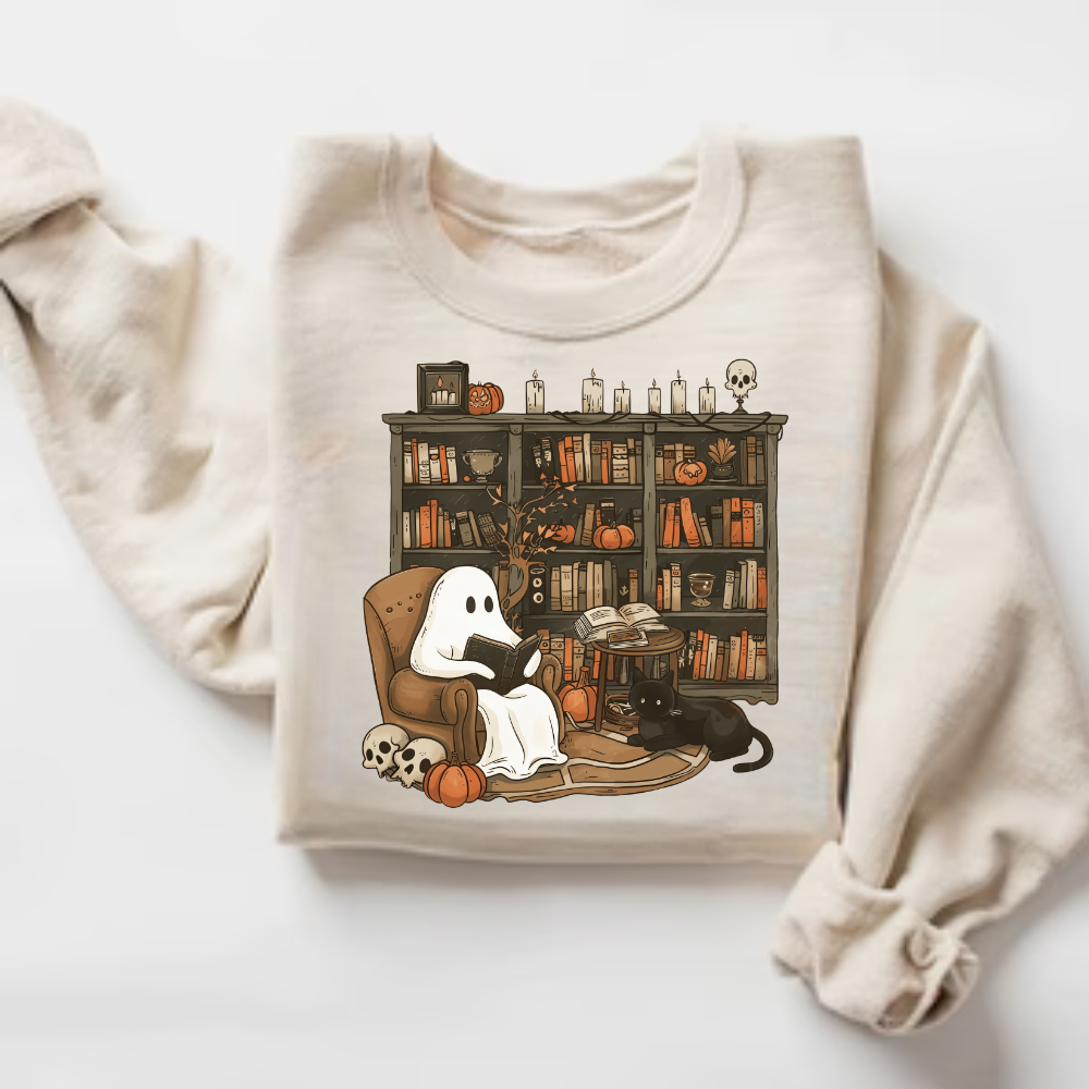 Spooky Reads & Cozy Vibes Sweatshirt - Kim’s Signature Beauty & Accessories