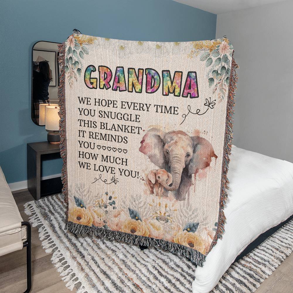 Heirloom Woven Blanket for Grandma - Kim’s Signature Beauty & Accessories (Store description)