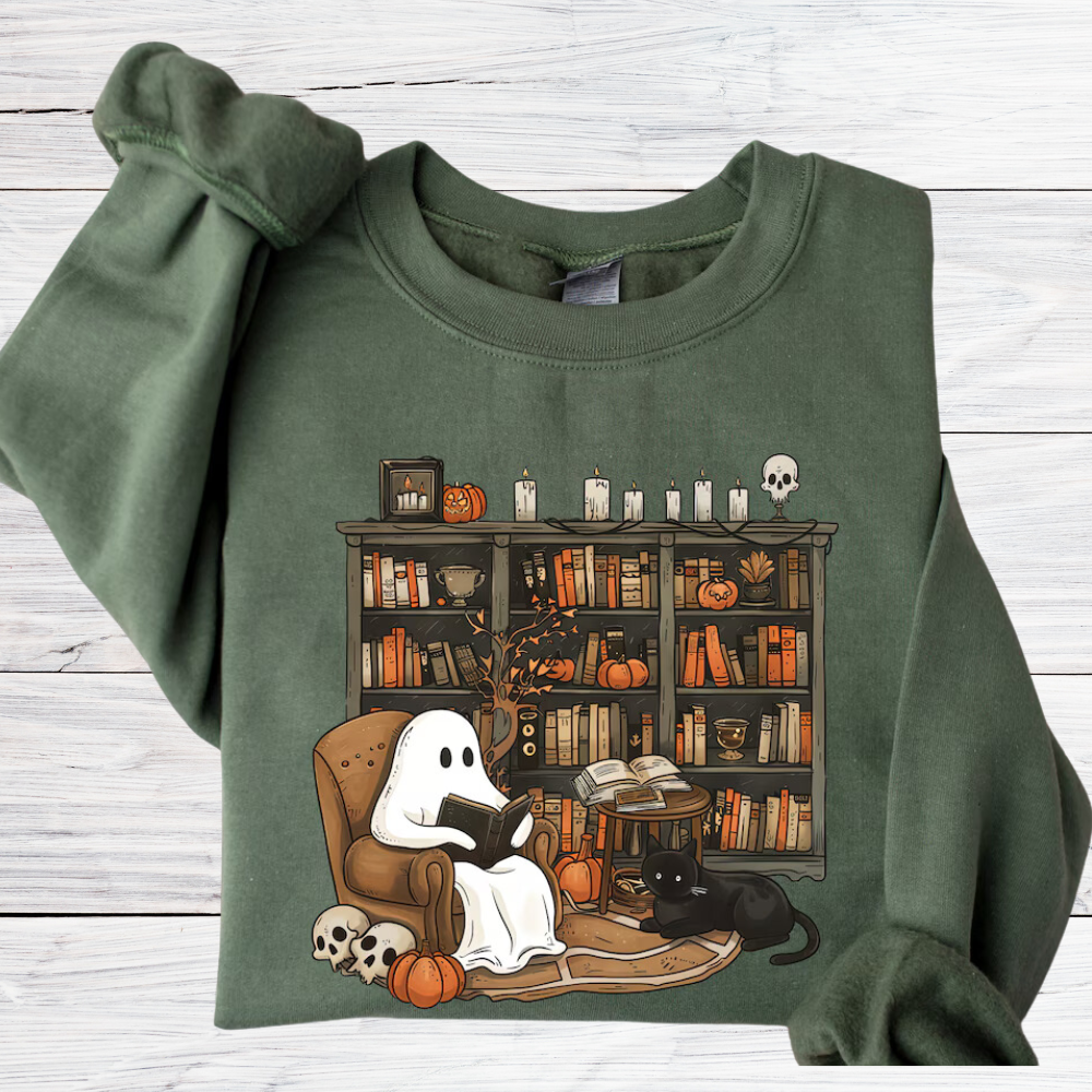 Spooky Reads & Cozy Vibes Sweatshirt - Kim’s Signature Beauty & Accessories
