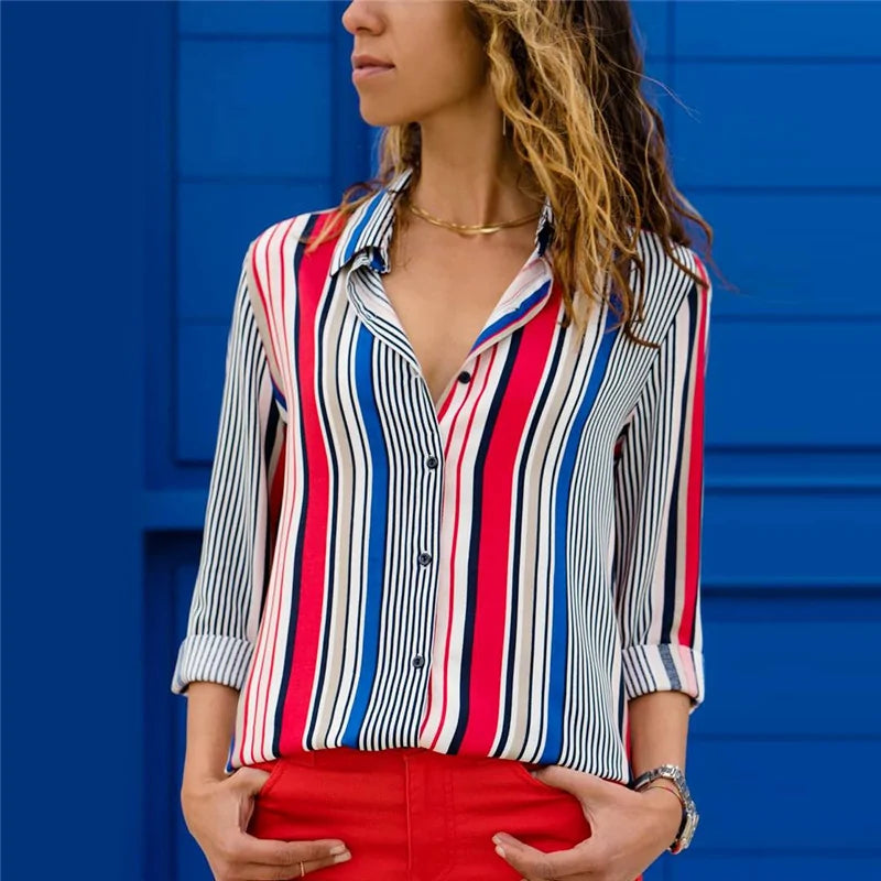 Long Sleeve Chiffon Blouse - Kim’s Signature Beauty & Accessories