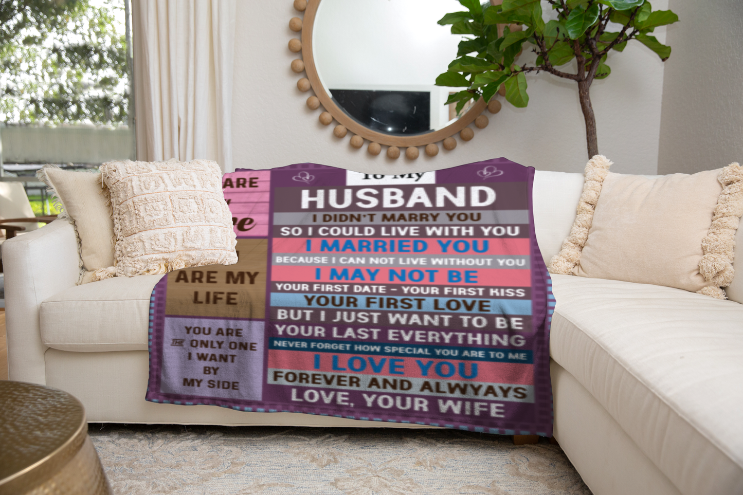Husband, You Are My Love Blanket - Kim’s Signature Beauty & Accessories (Store description)
