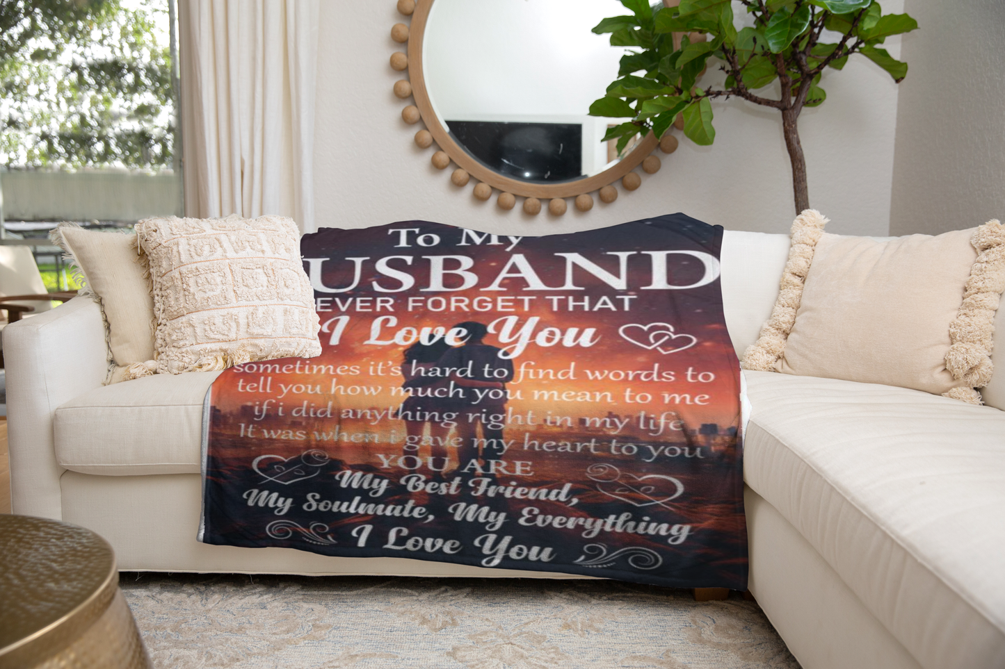 To My Husband, My Best Friend Fleece Blanket - Kim’s Signature Beauty & Accessories