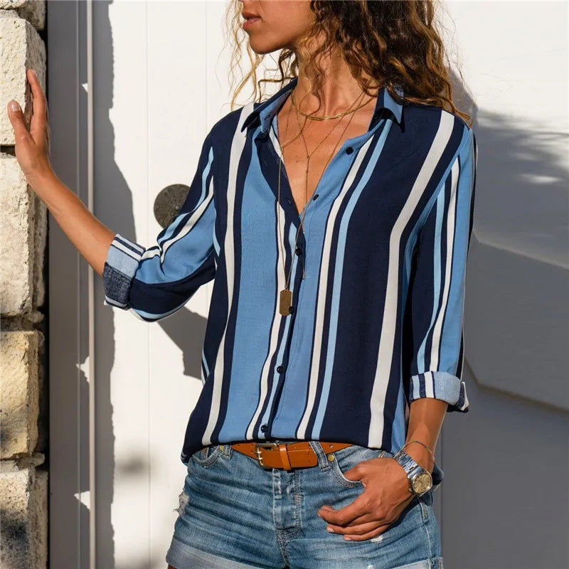 Long Sleeve Chiffon Blouse - Kim’s Signature Beauty & Accessories