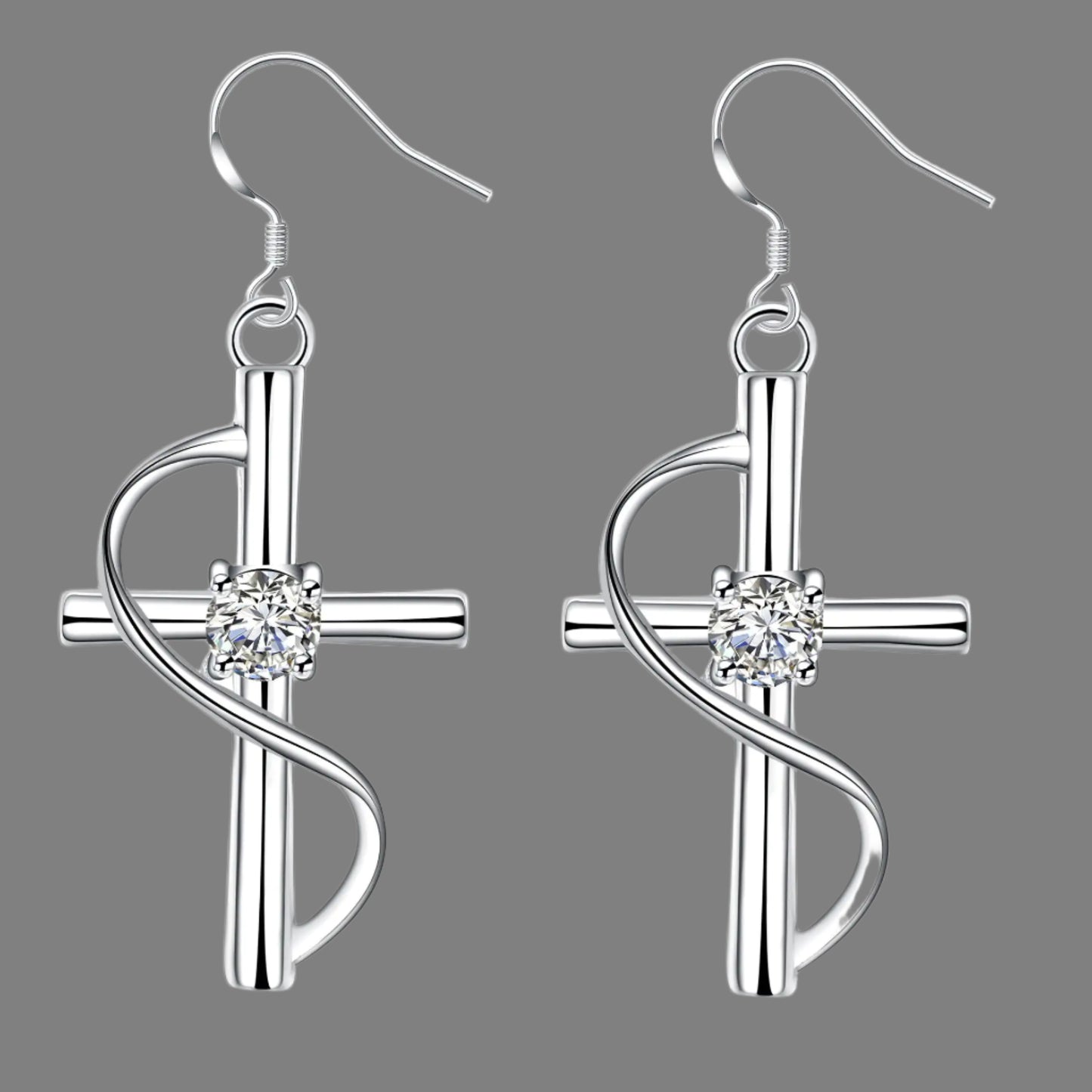 Faith & Elegance Cross Earrings - Kim’s Signature Beauty & Accessories