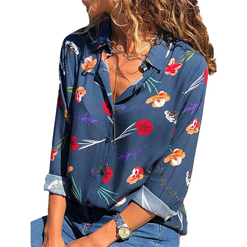 Long Sleeve Chiffon Blouse - Kim’s Signature Beauty & Accessories