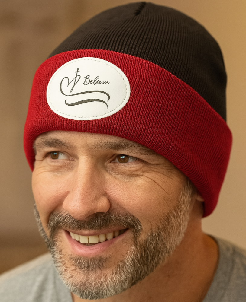 Believe Knit Beanie – Inspirational Faith Winter Hat - Kim’s Signature Beauty & Accessories