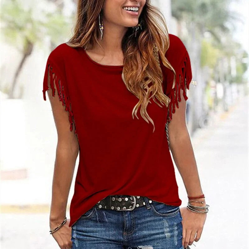 Women Summer T shirts - Kim’s Signature Beauty & Accessories (Store description)