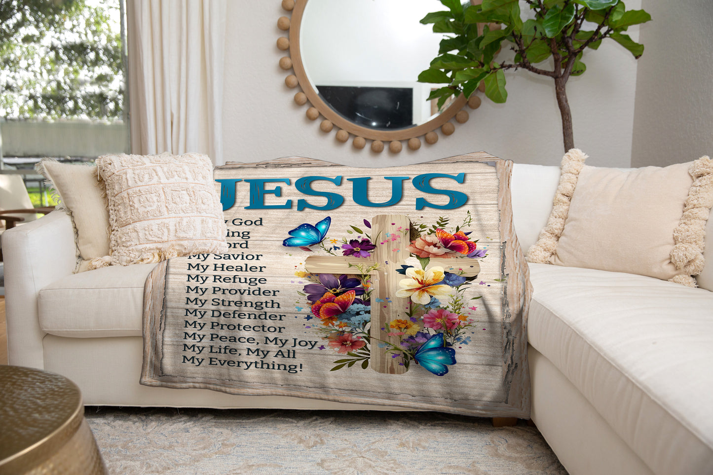 Jesus is My Everything Blanket - Kim’s Signature Beauty & Accessories (Store description)