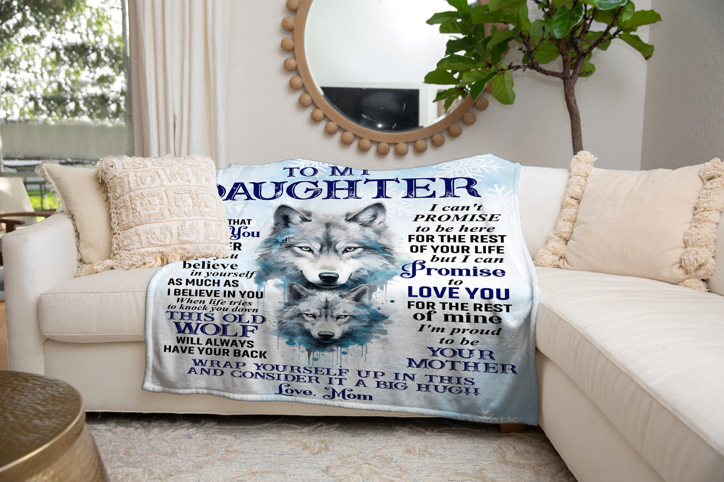 To My Daughter | Love Mom Blanket - Kim’s Signature Beauty & Accessories (Store description)