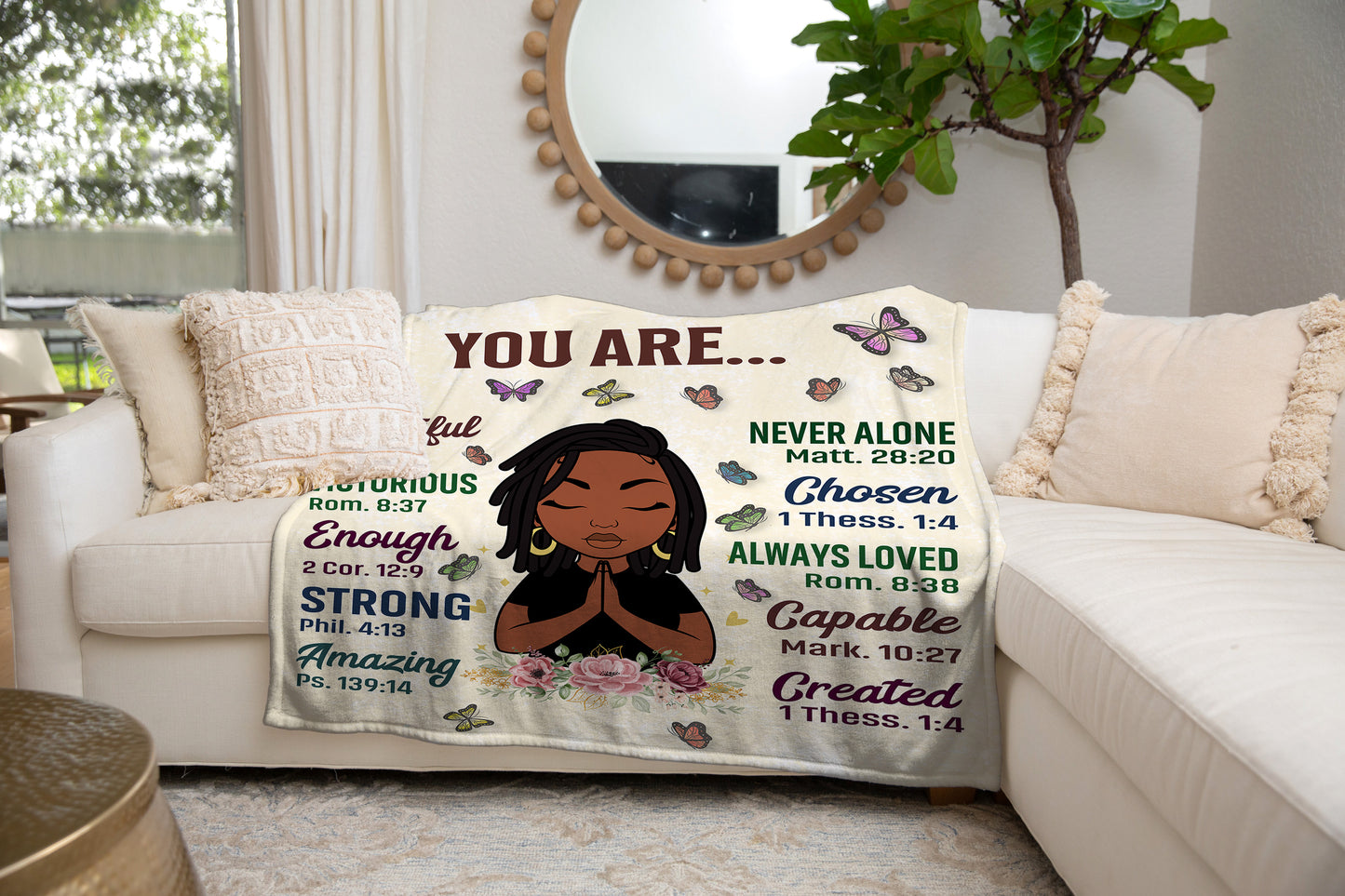 You Are | Blanket - Kim’s Signature Beauty & Accessories (Store description)