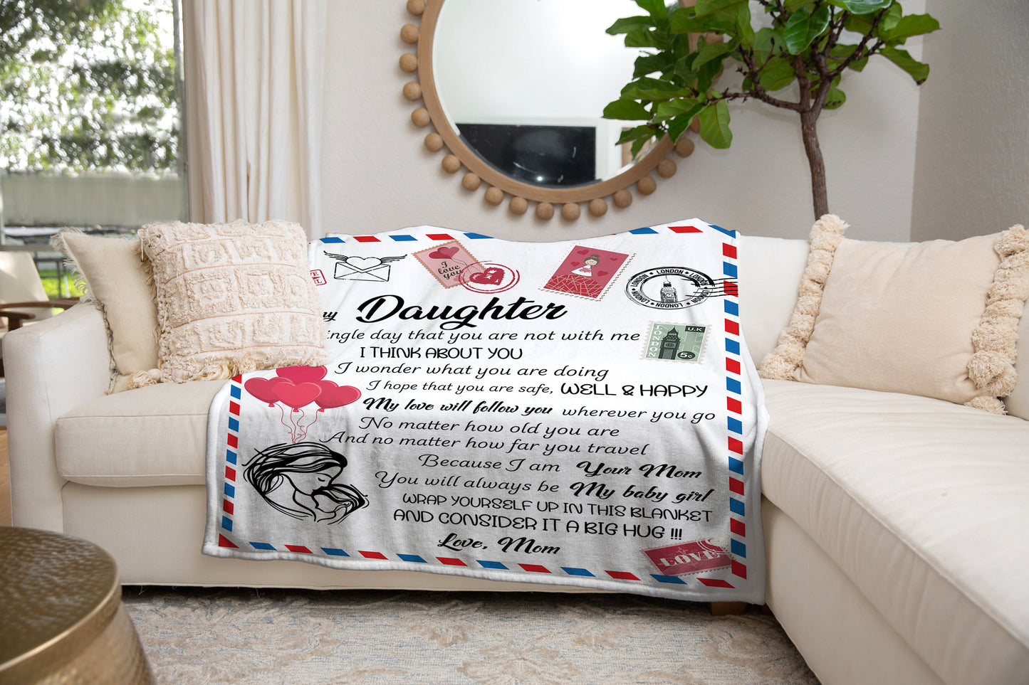 Daughter, You are my Baby Girl Blanket - Kim’s Signature Beauty & Accessories (Store description)