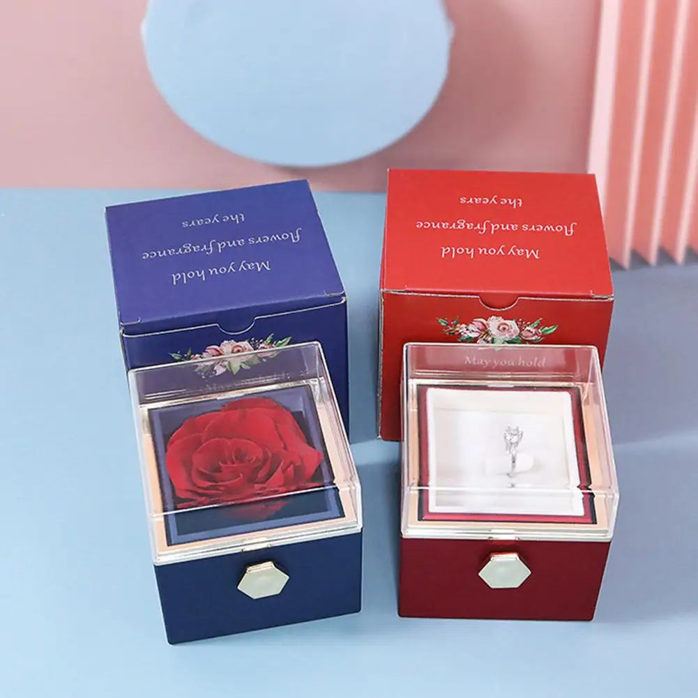 Rotating Rose Gift Box Acrylic - Kim’s Signature Beauty & Accessories
