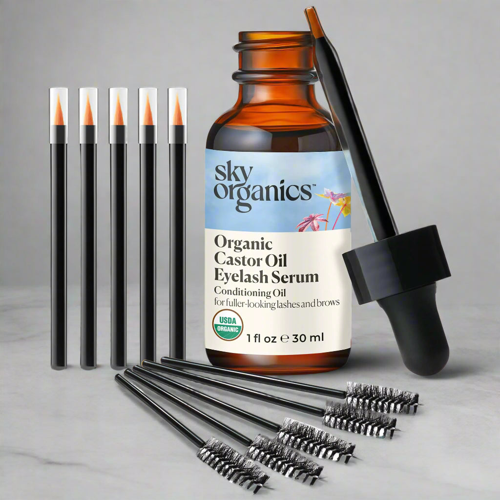 Sky Organics Organic Castor Oil Eyelash & Brow Serum - Kim’s Signature Beauty & Accessories (Store description)