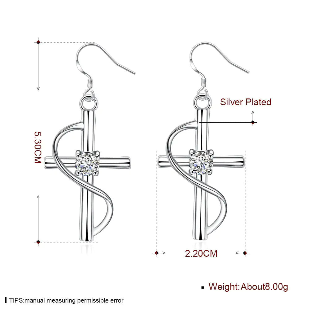 Faith & Elegance Cross Earrings - Kim’s Signature Beauty & Accessories (Store description)