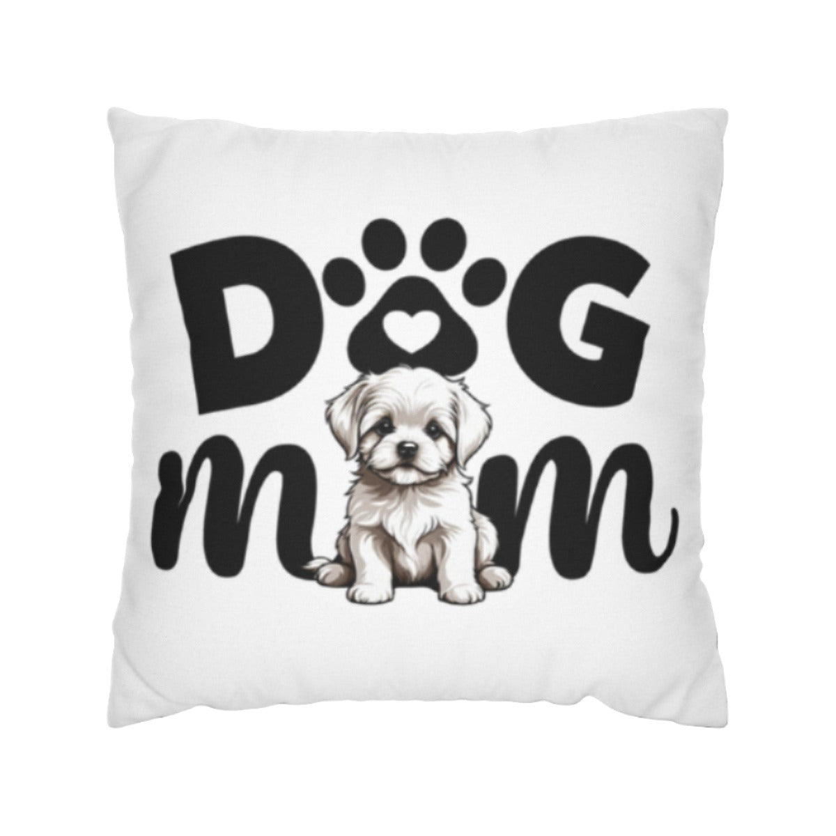 Dog Mom |Spun Polyester Square Pillowcase - Kim’s Signature Beauty & Accessories (Store description)