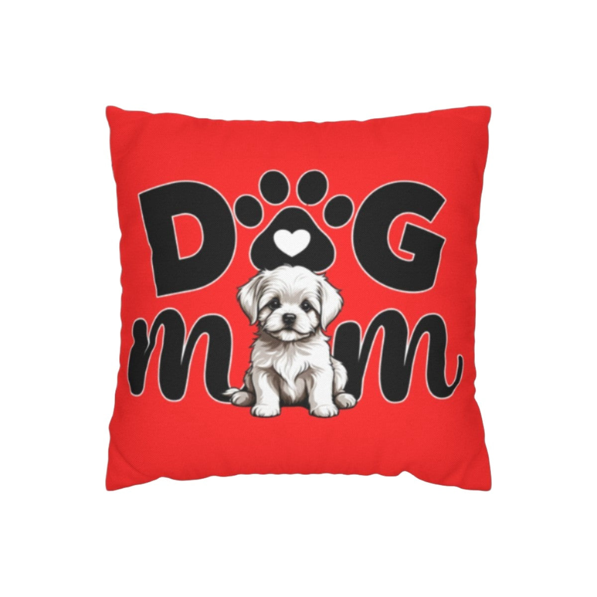 Dog Mom |Spun Polyester Square Pillowcase - Kim’s Signature Beauty & Accessories (Store description)