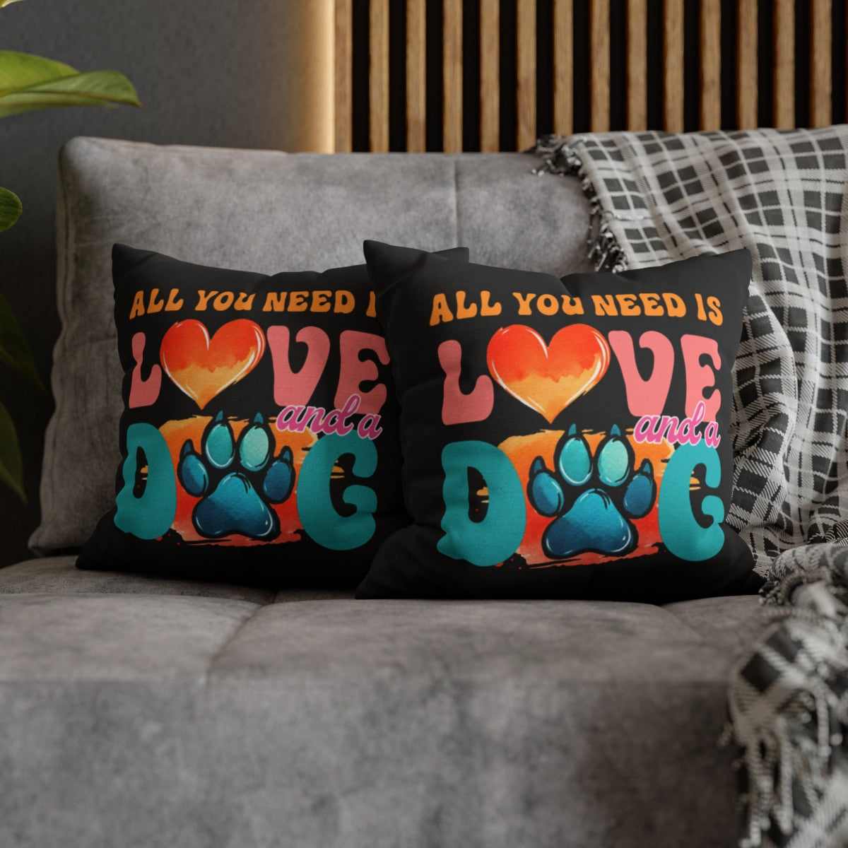 Love & A Dog Pillowcase - Kim’s Signature Beauty & Accessories (Store description)