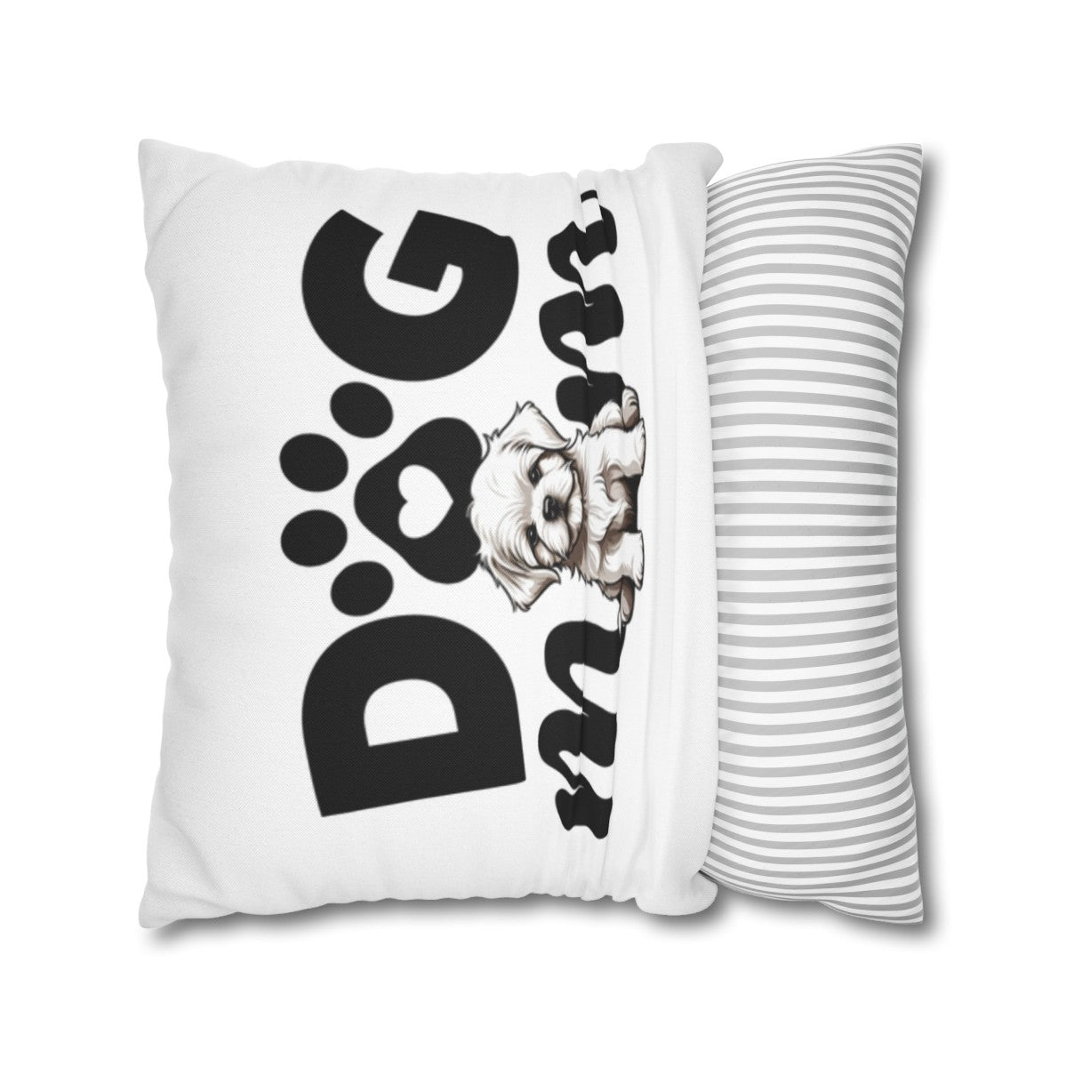 Dog Mom |Spun Polyester Square Pillowcase - Kim’s Signature Beauty & Accessories (Store description)
