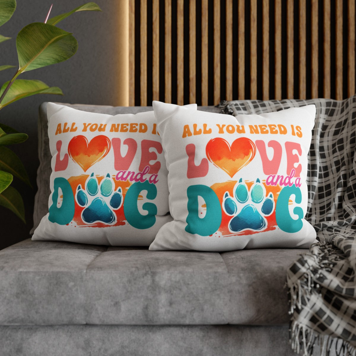 Love & A Dog Pillowcase - Kim’s Signature Beauty & Accessories (Store description)