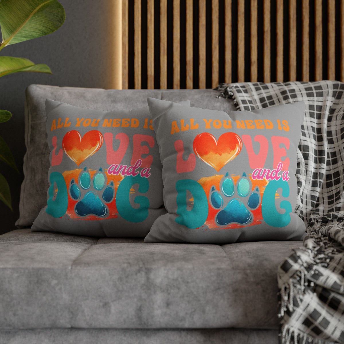 Love & A Dog Pillowcase - Kim’s Signature Beauty & Accessories (Store description)