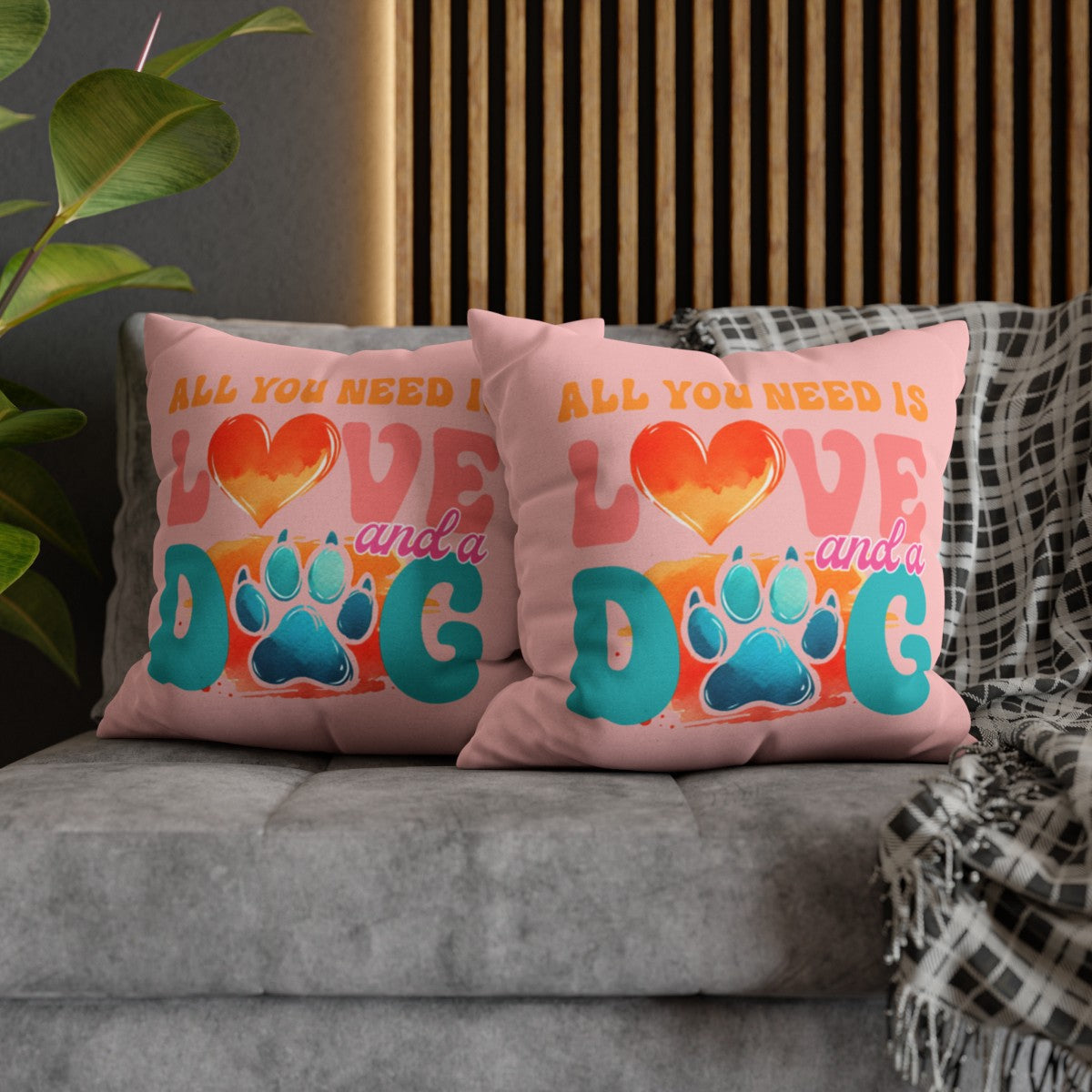 Love & A Dog Pillowcase - Kim’s Signature Beauty & Accessories (Store description)