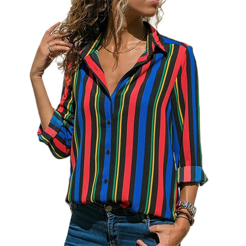 Long Sleeve Chiffon Blouse - Kim’s Signature Beauty & Accessories
