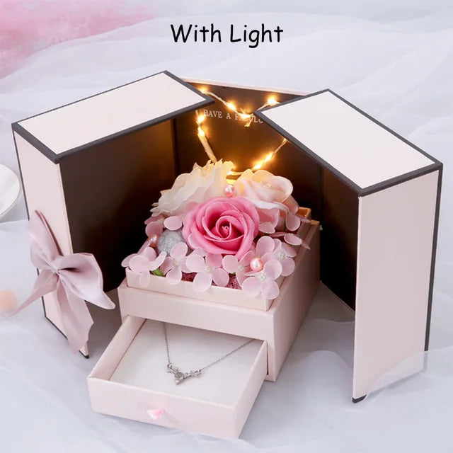 LED Soap Rose Flower Gift Box - Kim’s Signature Beauty & Accessories