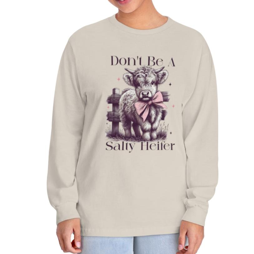 Don’t Be a Salty Heifer Long or Short Sleeve Tee - Kim’s Signature Beauty & Accessories