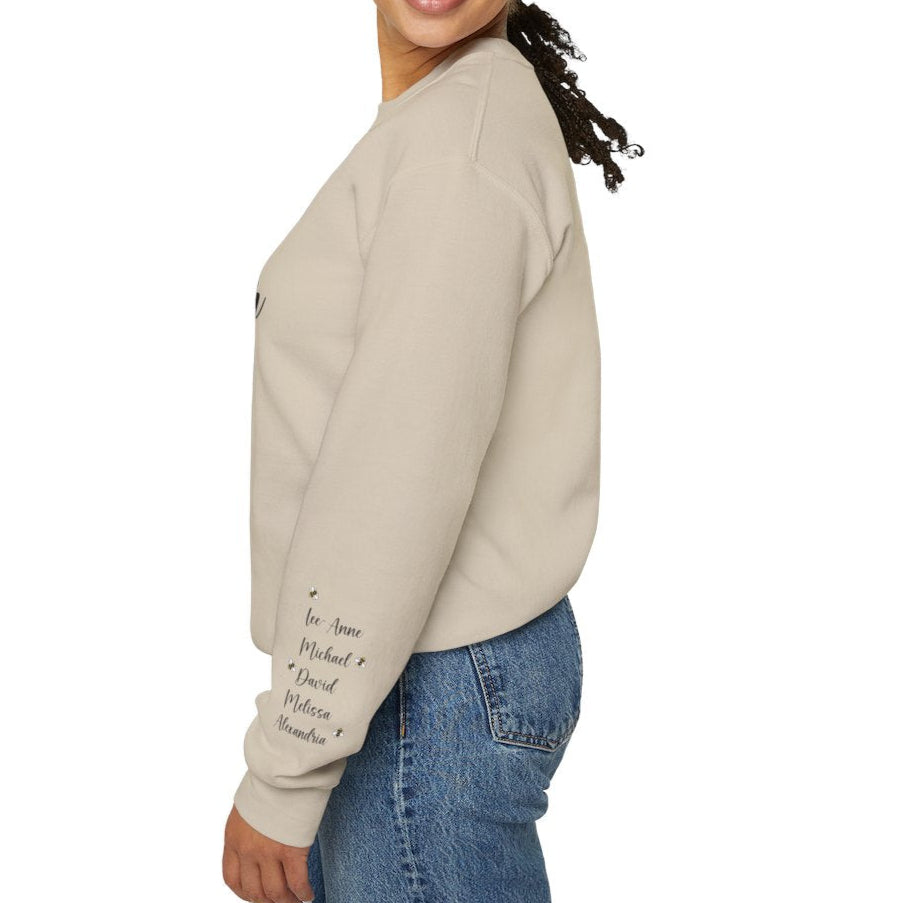 Mama Bear Personalized Sweatshirt – Pooh Bear, Honey & Bees - Kim’s Signature Beauty & Accessories