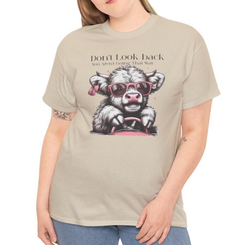 Don't Look Back Highland Cow Sweatshirt or Tee - Kim’s Signature Beauty & Accessories