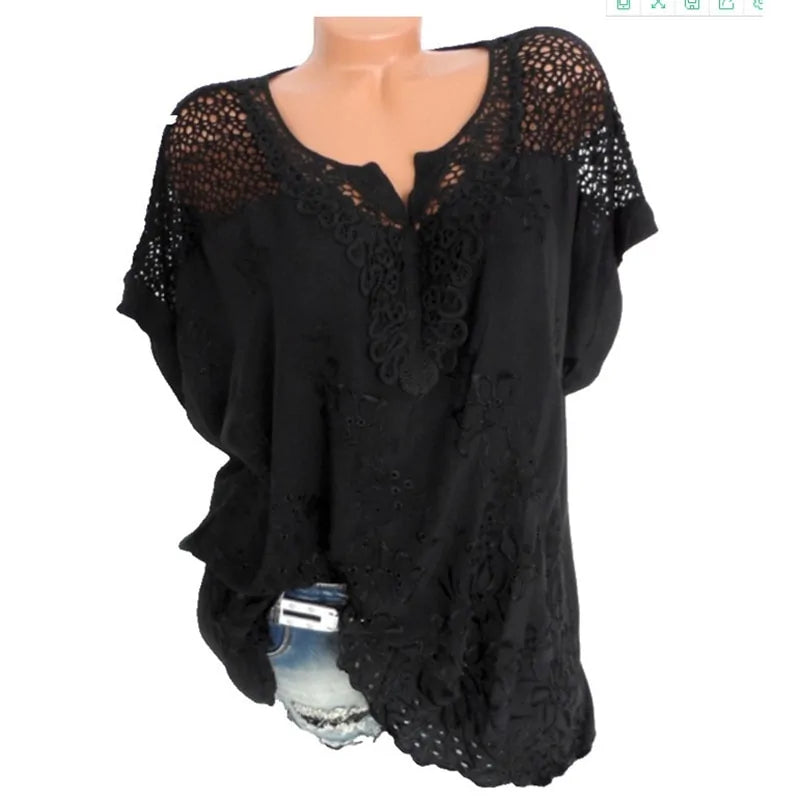 Women's Short Sleeve Blouse - Kim’s Signature Beauty & Accessories (Store description)