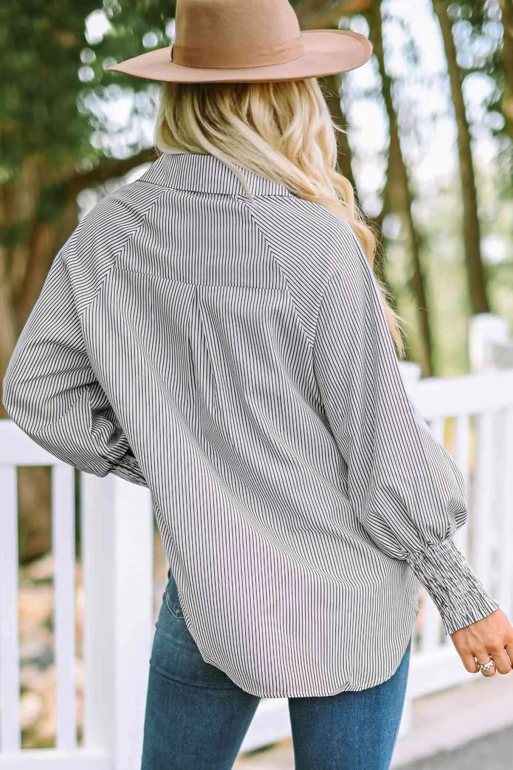 Fernanda Lantern Sleeve Shirt - Kim’s Signature Beauty & Accessories (Store description)