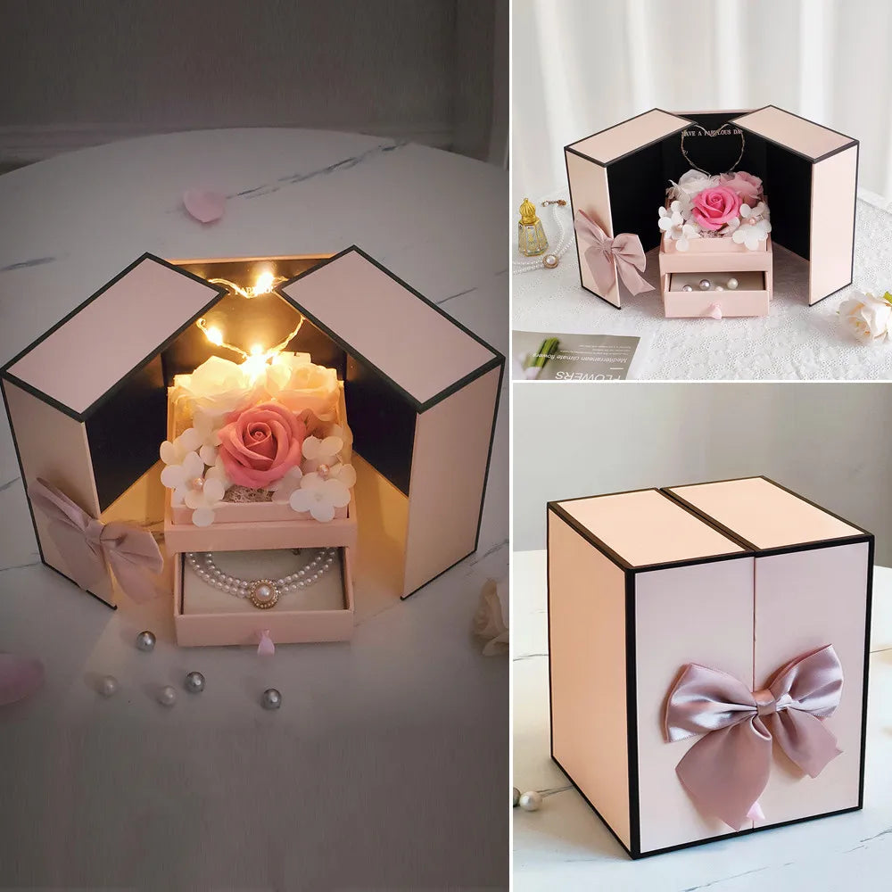 LED Soap Rose Flower Gift Box - Kim’s Signature Beauty & Accessories