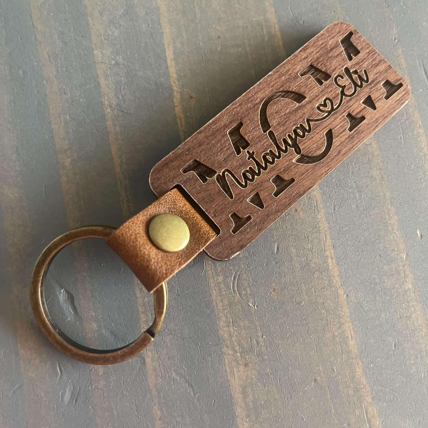 For Mom - Premium Walnut Keychain - Kim’s Signature Beauty & Accessories