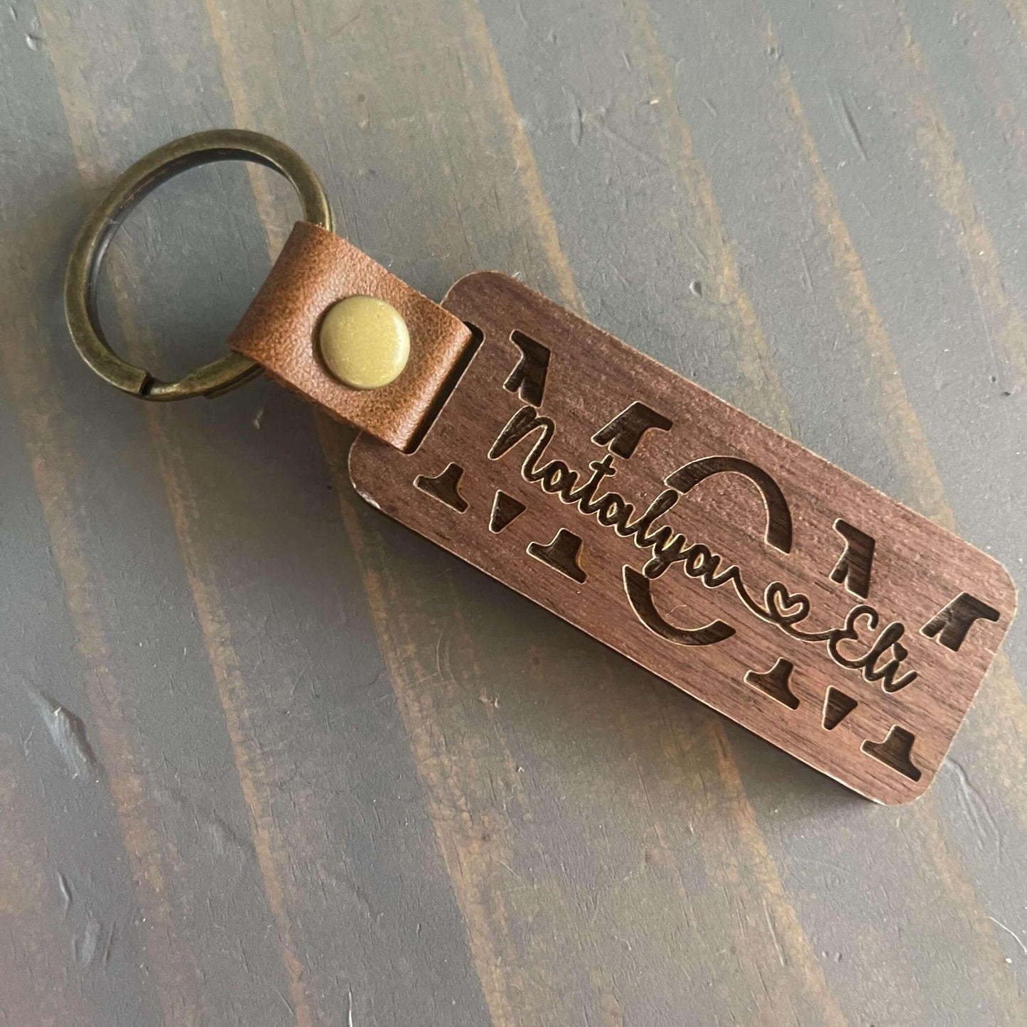 For Mom - Premium Walnut Keychain - Kim’s Signature Beauty & Accessories