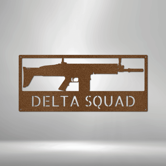 Rifle Monogram - Steel Sign - Kim’s Signature Beauty & Accessories