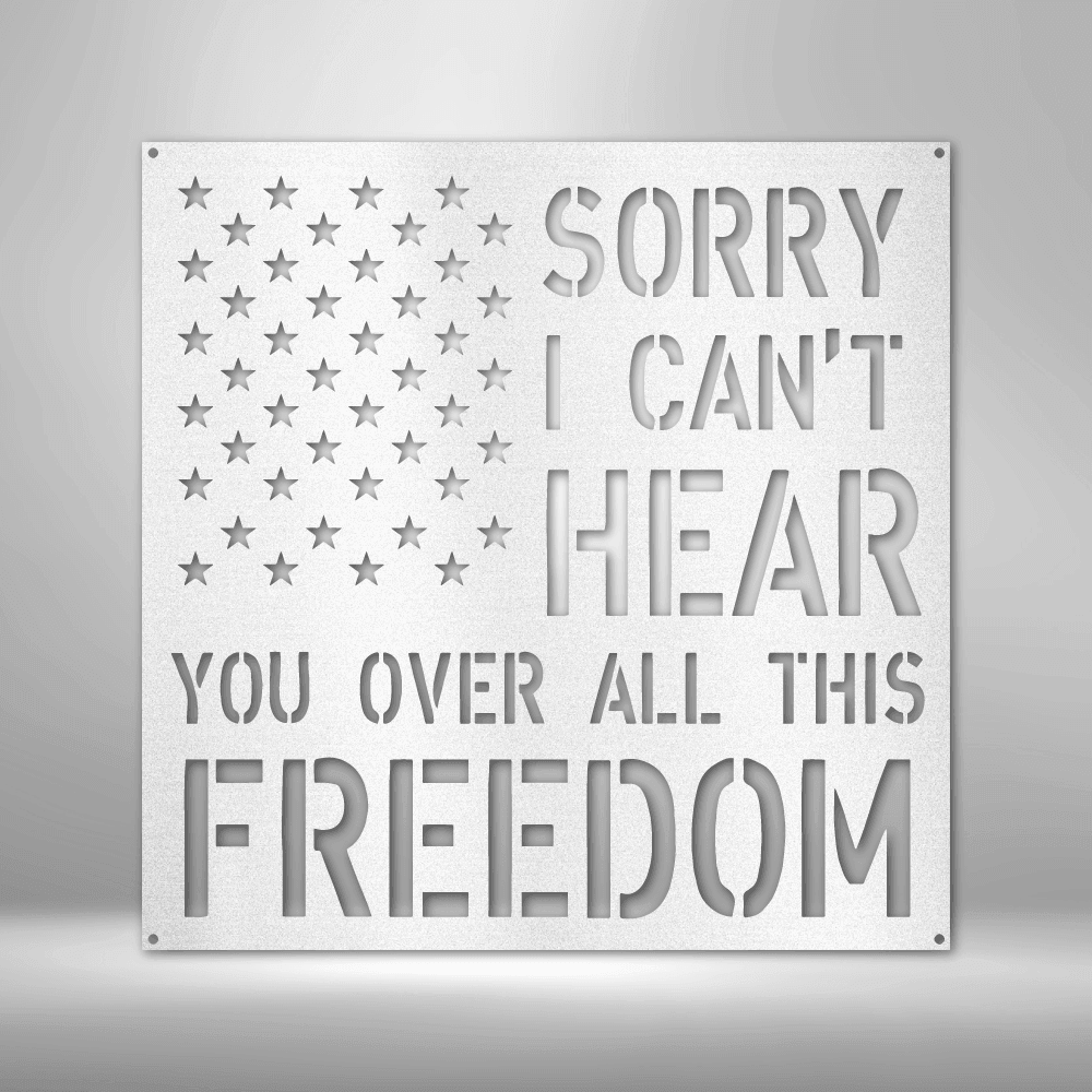 All This Freedom- Steel Sign - Kim’s Signature Beauty & Accessories