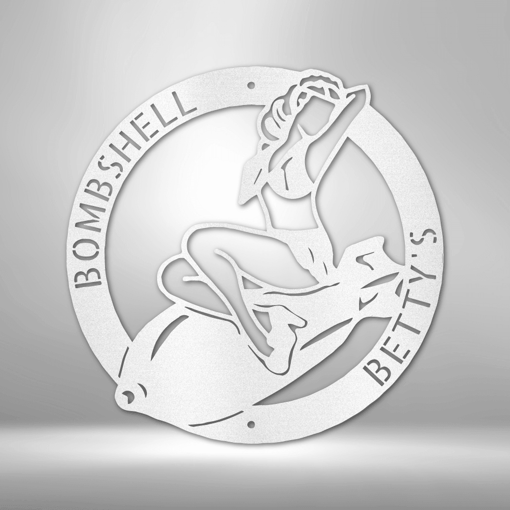 Bomber Lady - Steel Sign - Kim’s Signature Beauty & Accessories