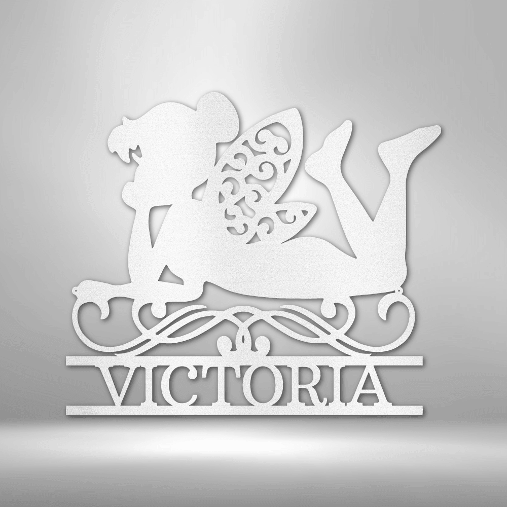 Fairy Monogram - Steel Sign - Kim’s Signature Beauty & Accessories