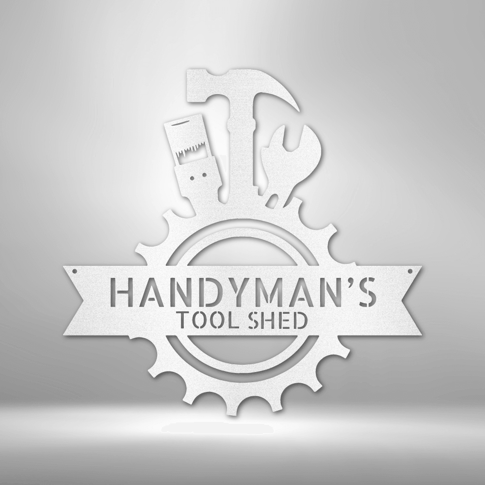 Handyman Shop Monogram - Steel Sign - Kim’s Signature Beauty & Accessories