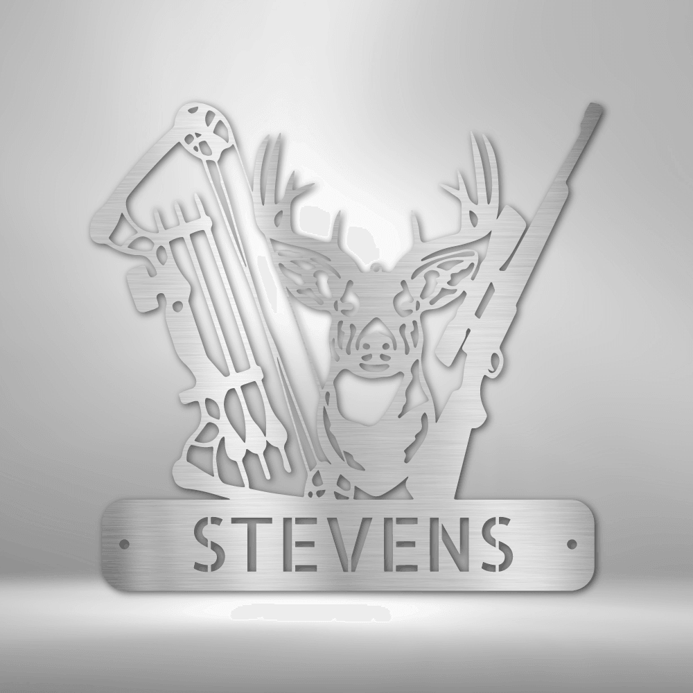 Deer Hunter Monogram - Steel Sign - Kim’s Signature Beauty & Accessories