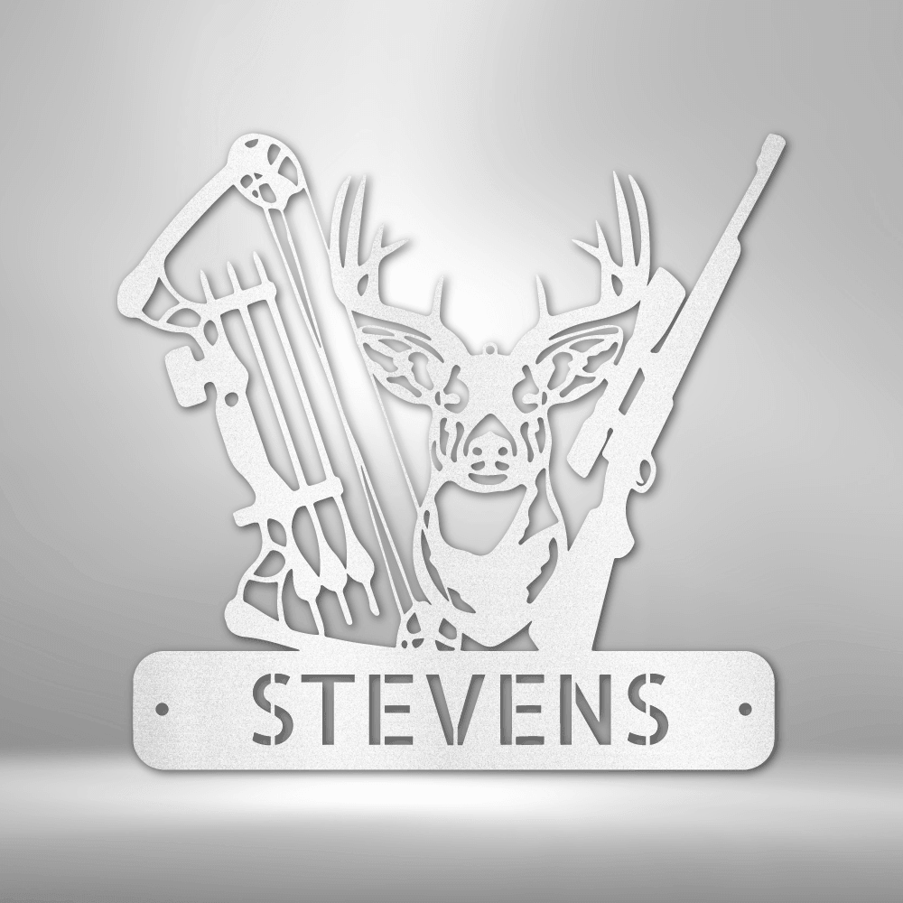 Deer Hunter Monogram - Steel Sign - Kim’s Signature Beauty & Accessories