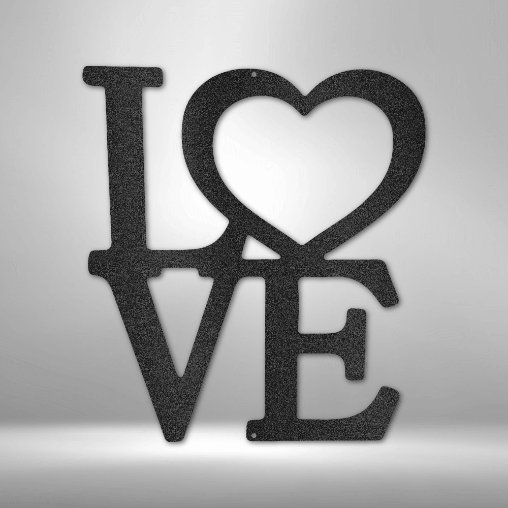 Classic Love - Steel Sign - Kim’s Signature Beauty & Accessories (Store description)